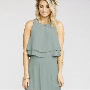 Show Me Your MuMu King Crop Top Sage Green Women’s XXS